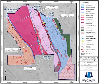 Figure 3. Drilling and Property Geology