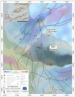 Johnston Island north target area